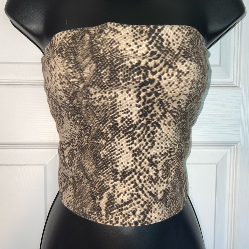 Snake Skin Tube Top